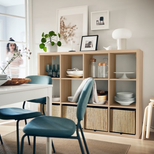 Oak kallax unit top